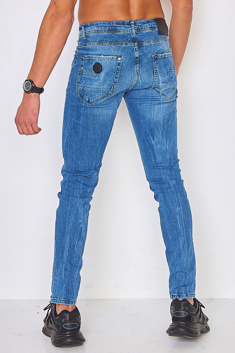Jeans skinny bleu clair usé / Project X - TP21023