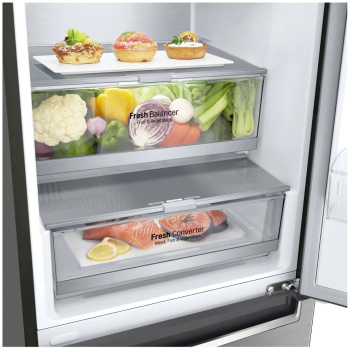 LG Kühl- Gefrierkombination GBB72PZECN1 Steel