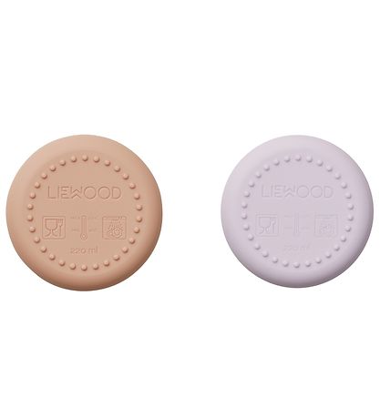 Liewood Becher - 2er-Pack - Silikon - Ethan - Katze - Light Lave
