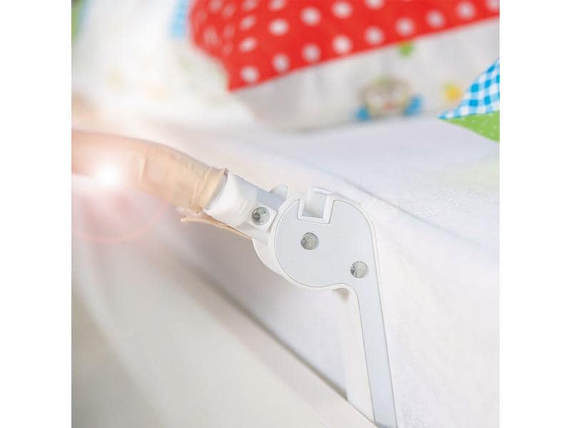 roba Bettgitter Klipp-Klapp Beige 150 x 40 cm Bettschutzgitter klappbar für Babys & Kinder