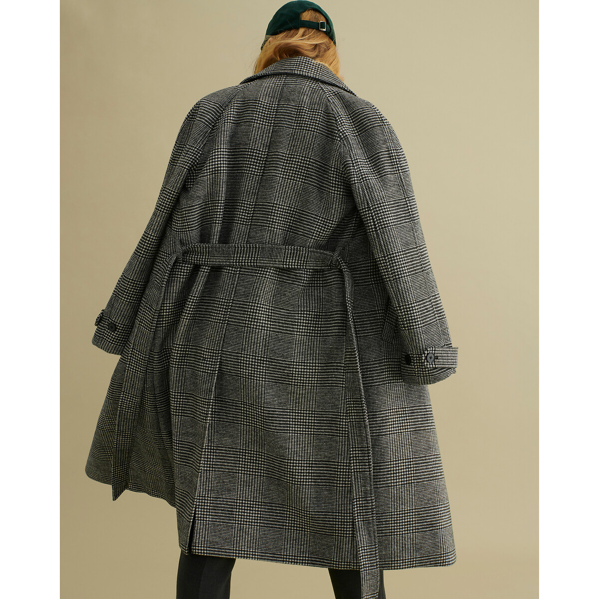 COLEÇÕES LA REDOUTE<br>Sobretudo com estampa Príncipe de Gales