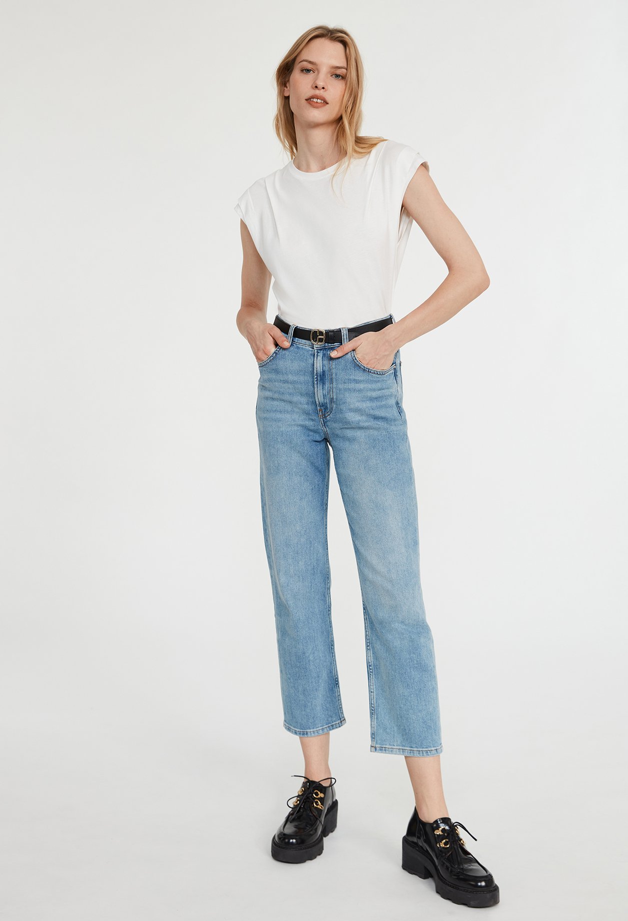 T-shirt ecru coton