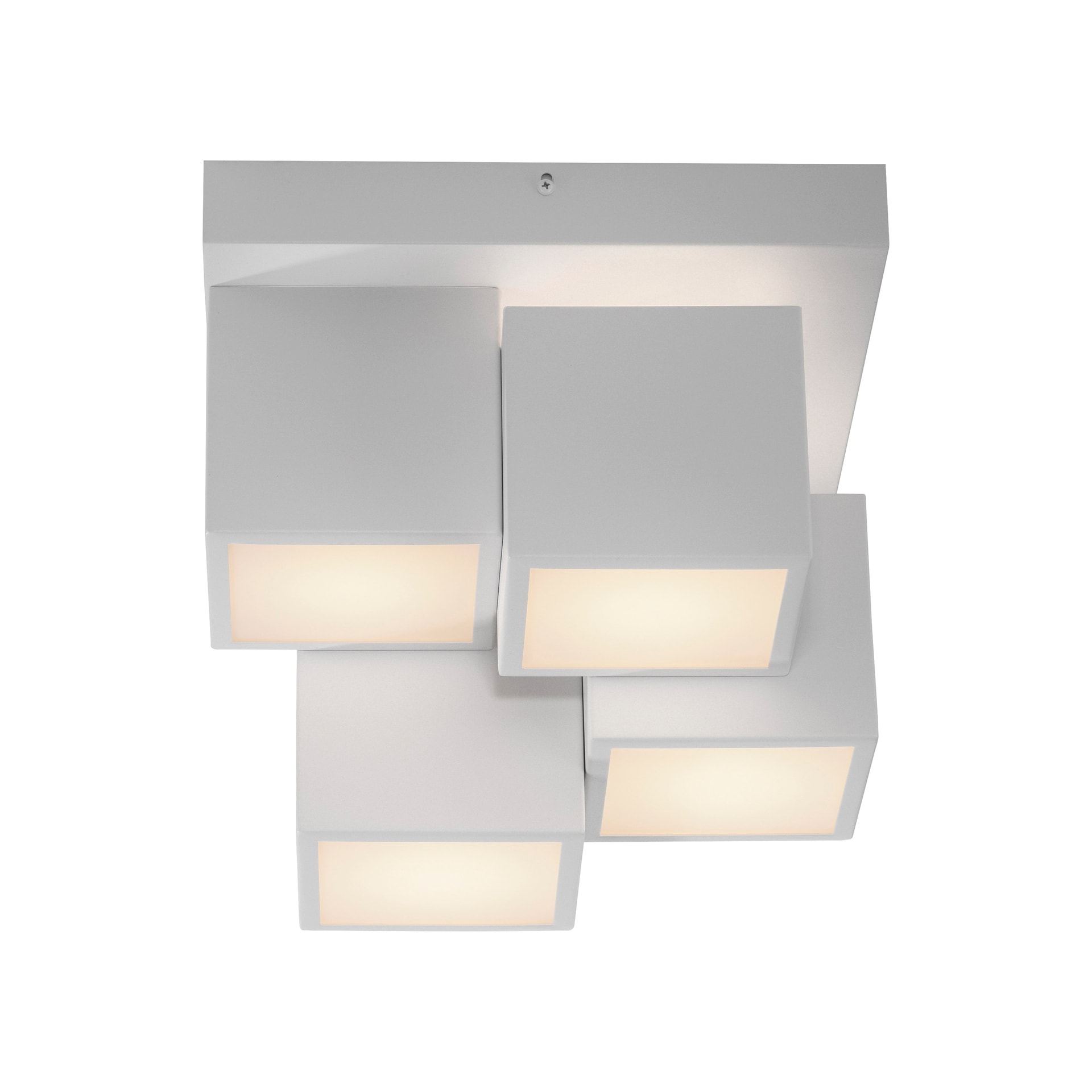 JUST LIGHT LED Deckenlampe TETRIS 30 x 30 cm weiß