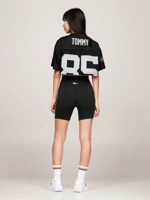 Camiseta cropped oversized Tommy Remastered com logo nas costas