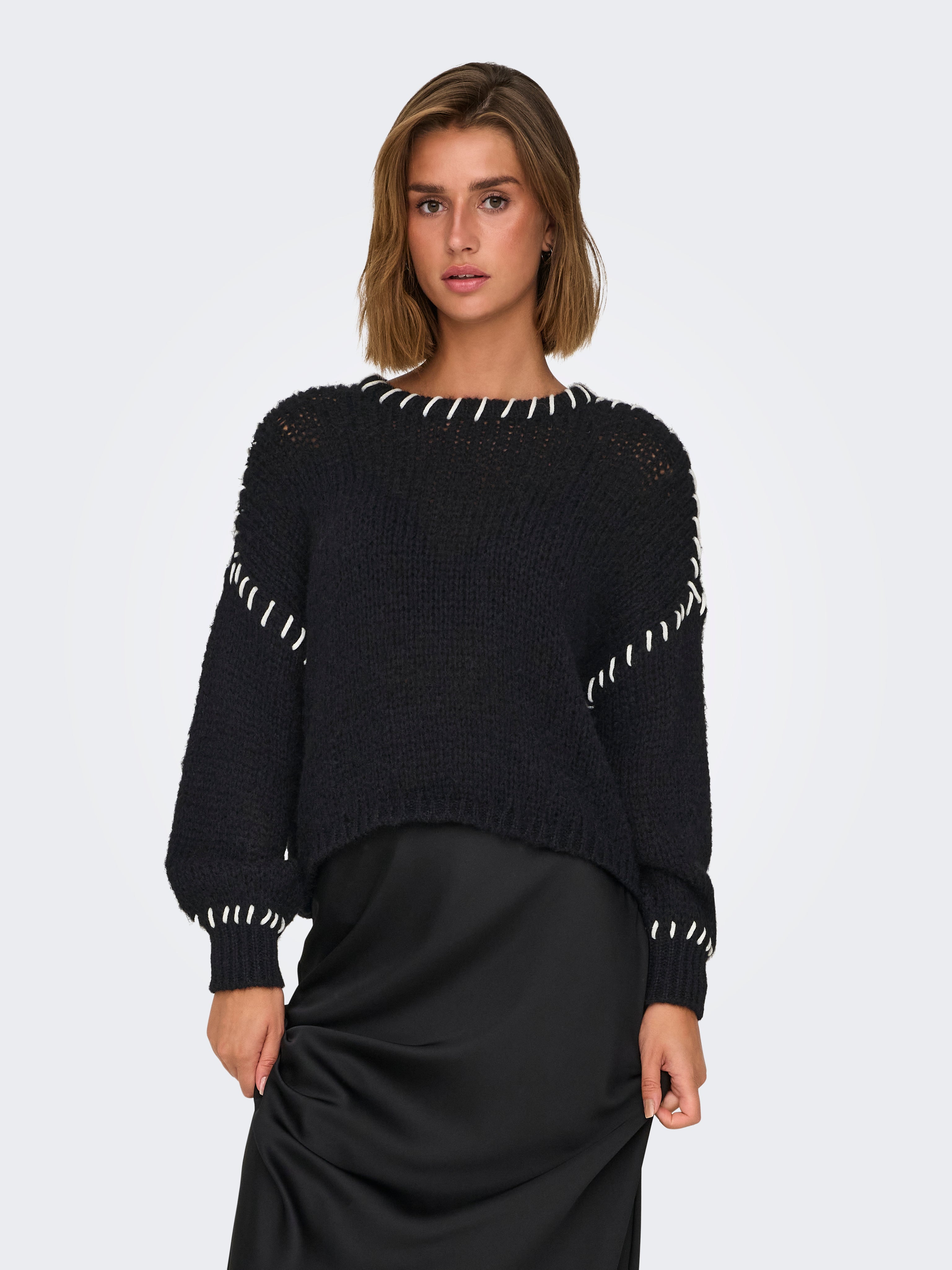 ONLDENISE Strickpullover Black