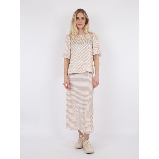 Neo Noir Bovary Mix Lines Nederdel, Sand, 42