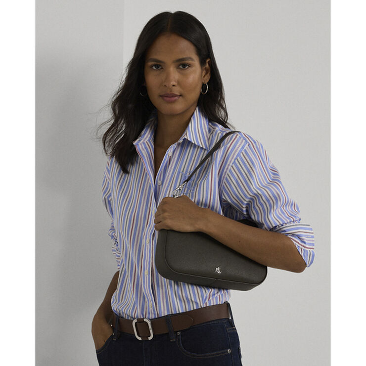 Lauren Ralph Lauren CROSSHATCH LEATHER-DANNI 26-SBA-MED Dark olive