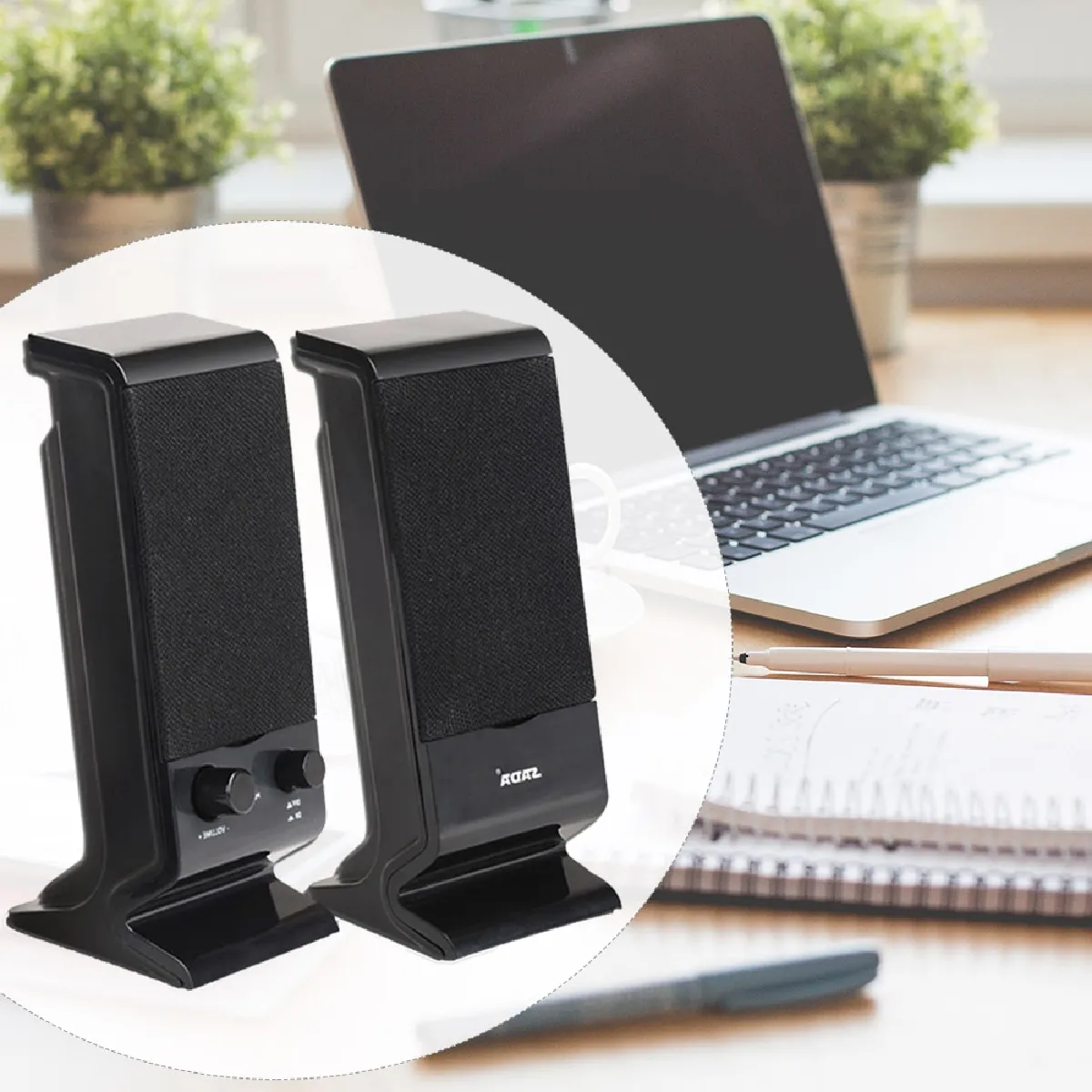 Universal Haut-parleur 3D Stéréo Portable - Noir