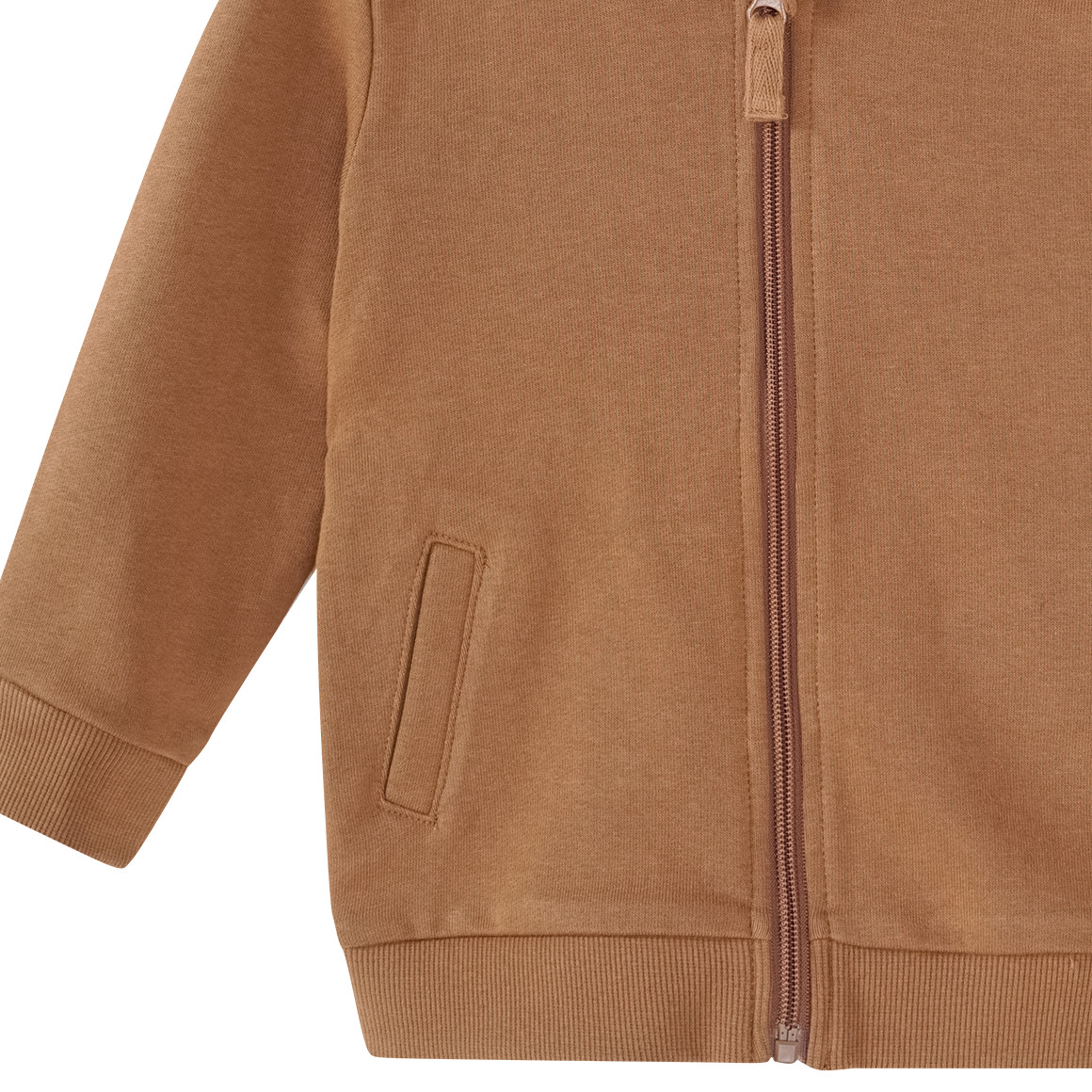Topomini Pure Collection Baby Sweatjacke aus Bio-Baumwolle braun