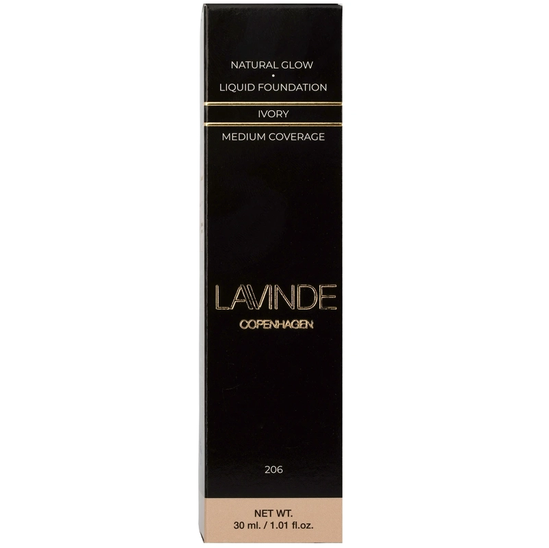 Lavinde Copenhagen NATURAL GLOW Liquid Foundation 30 ml - No. 206 Ivory