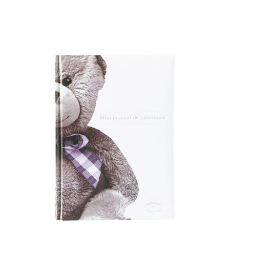 Mon journal de naissance Ourson Little Bear blanc - DOMIVA