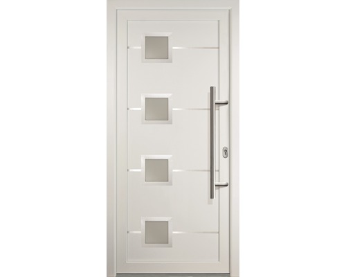 Signum Model 1 RC2 voordeur, kunststof, wit/wit, 980 x 2000 mm, DIN rechts