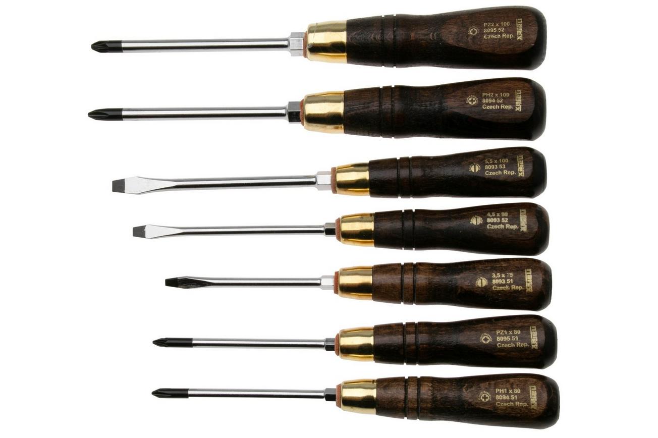 Narex Wood Line PLUS 858110, schroevendraaierset, set van 7