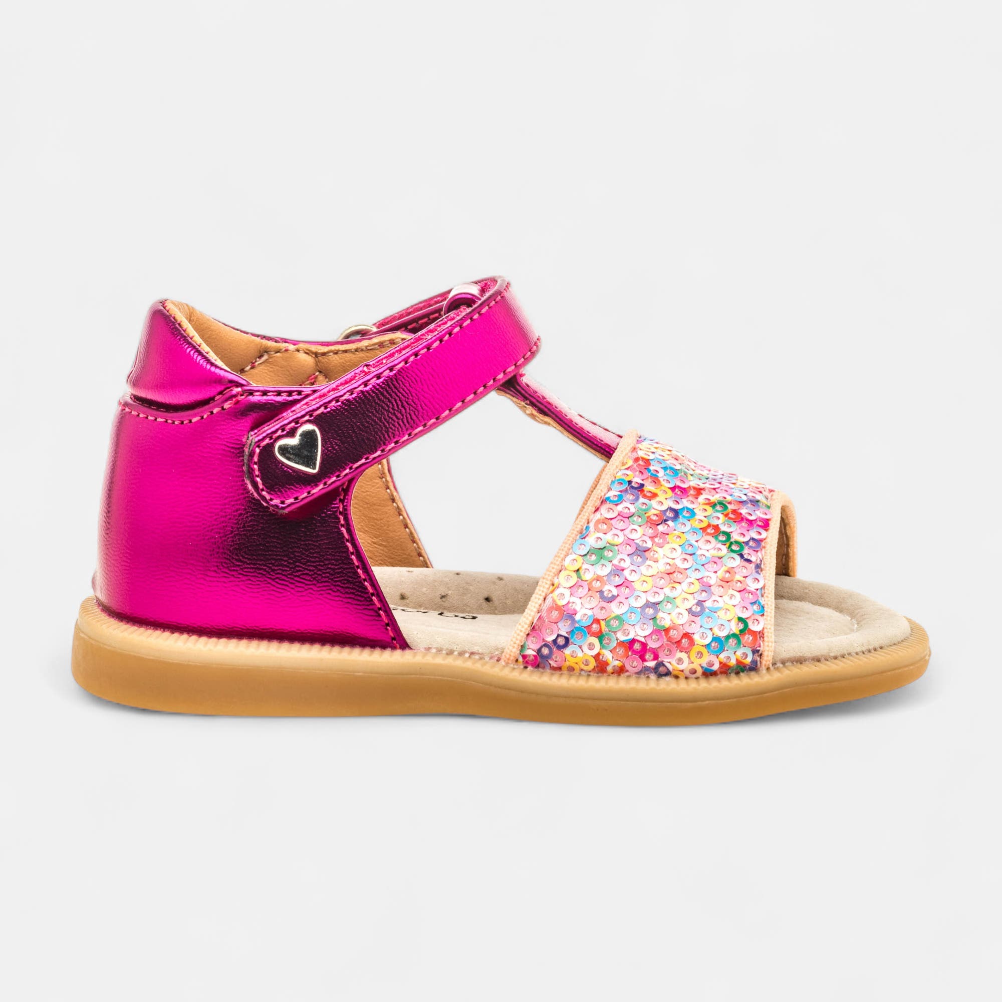 Baskets en toile Fille fuchsia