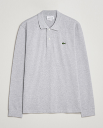 Lacoste Original Long Sleeve Polo Piké Silver Chine