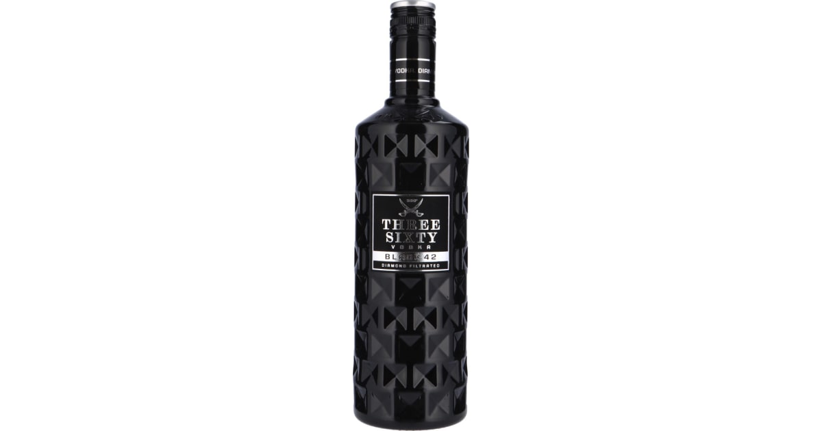 Three Sixty Vodka Black 42% (Einweg)