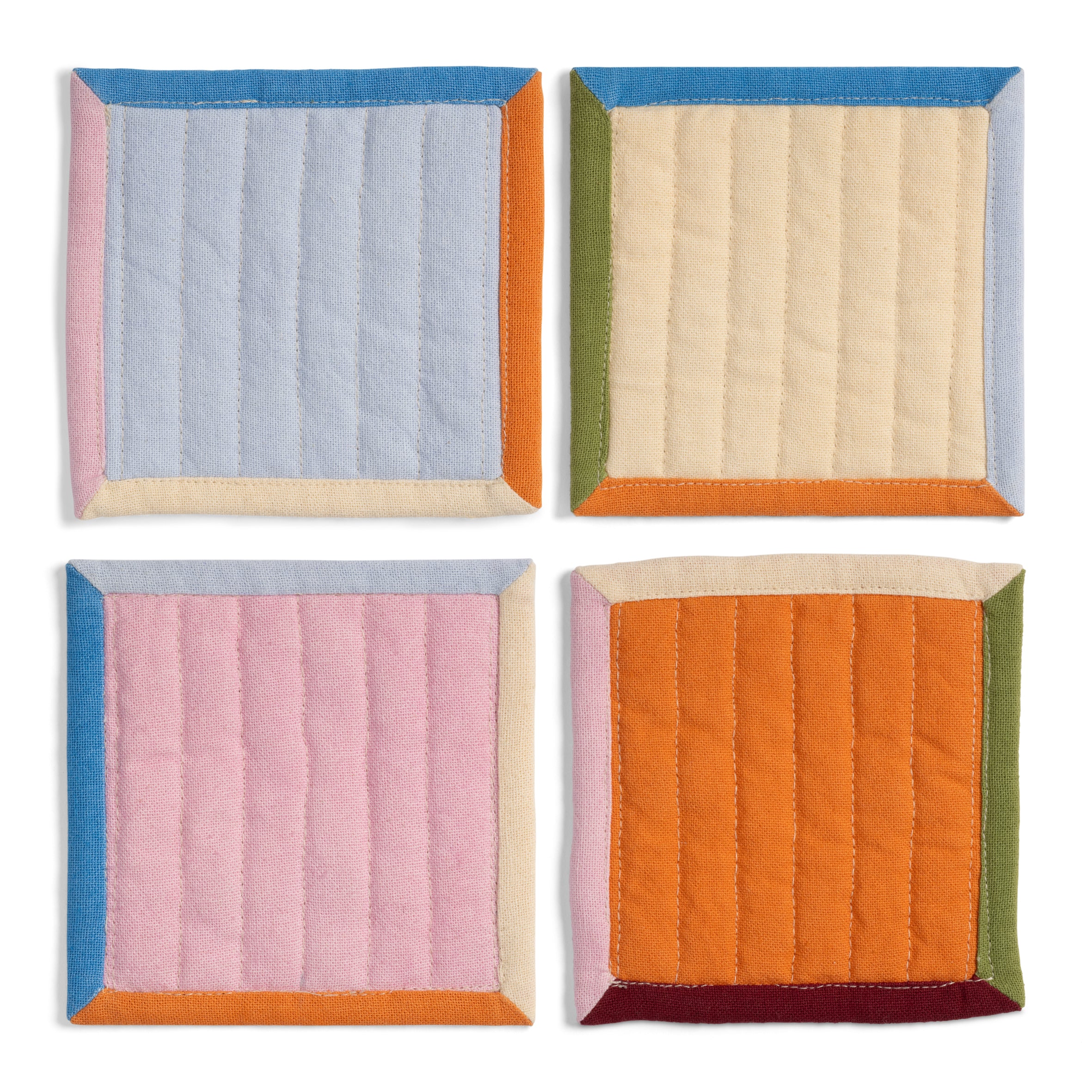 &k amsterdam Stitch Onderzetter - Set van 4