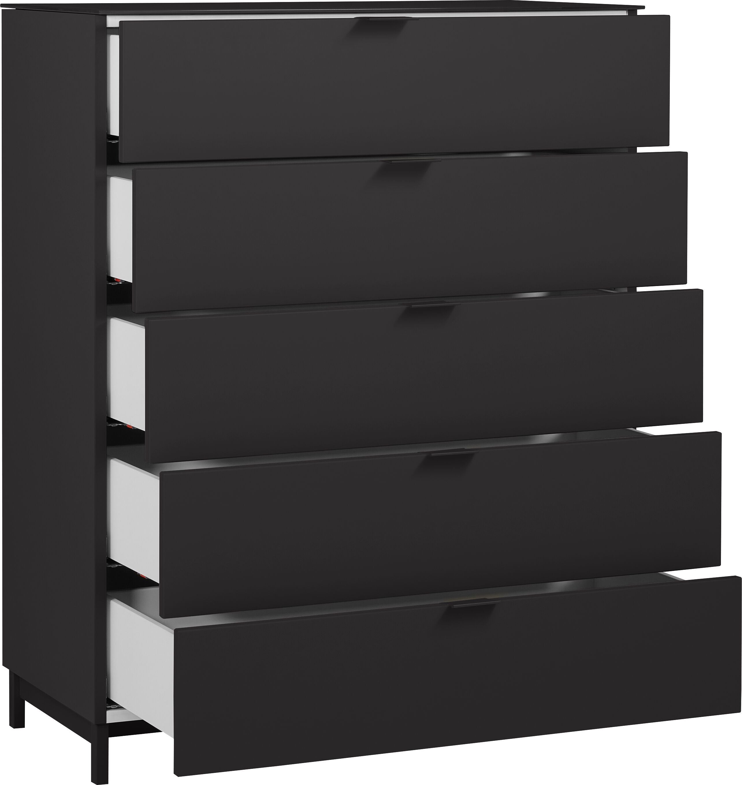 TILL Kommode - Schwarzgrau / B: 84.0 cm x T: 41.0 cm x H: 106.0 cm