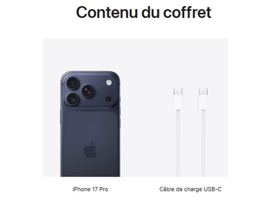 APPLE - iPhone iPhone 17 Pro 256Go Bleu intense