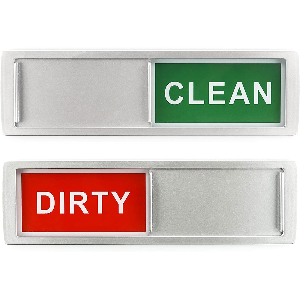 Spülmaschinen Schild Geschirrspüler Aufkleber Clean / Dirty