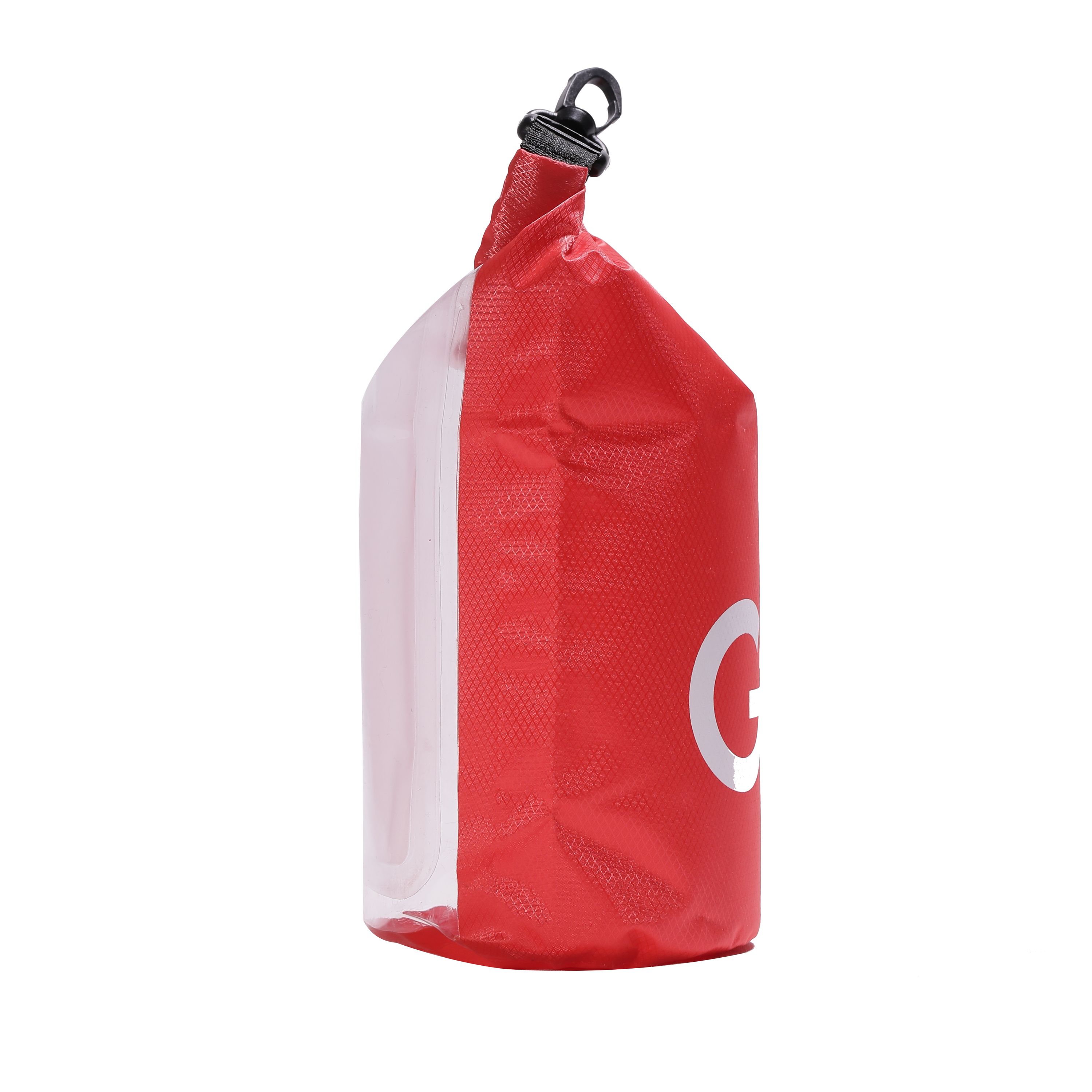 Dry Bag Tasche mit Handyfach rot 2L