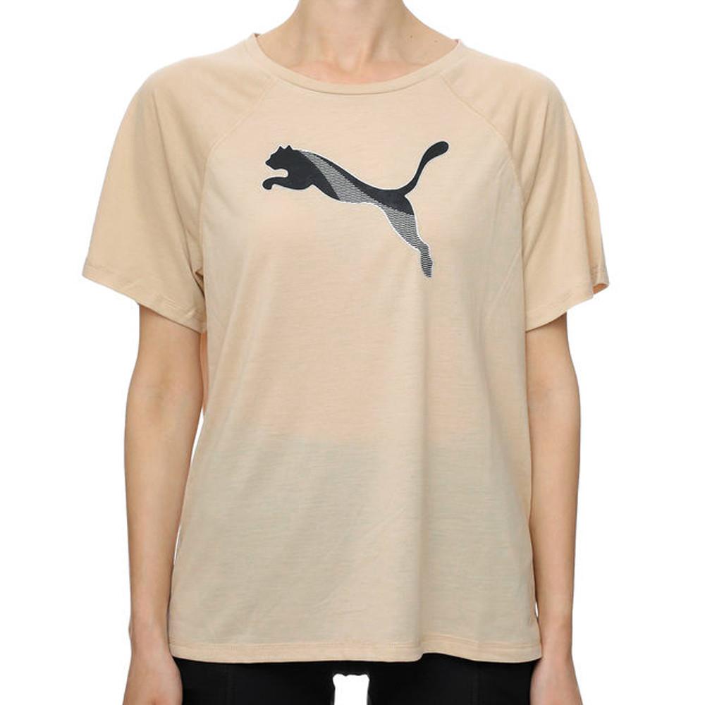 Puma T-shirt Beige Femme Puma Evo