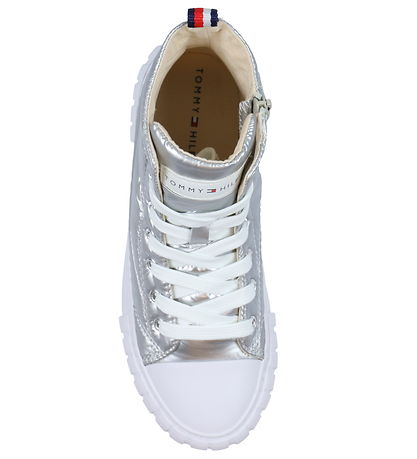 Tommy Hilfiger Stiefel - Hoch Top Lace-Up - Silber