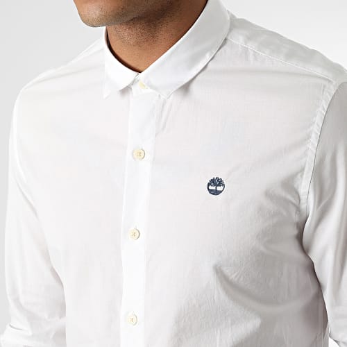 Chemise Manches Longues E-R Pop Solid A2BQE Blanc