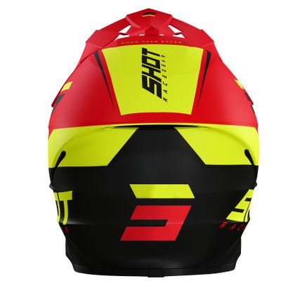 Casque cross Shot FURIOUS CHASE - RED NEON YELLOW MATT 2022 - Rouge / Jaune