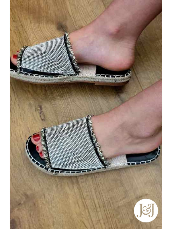 Nu-Pieds Strass ' Ava'