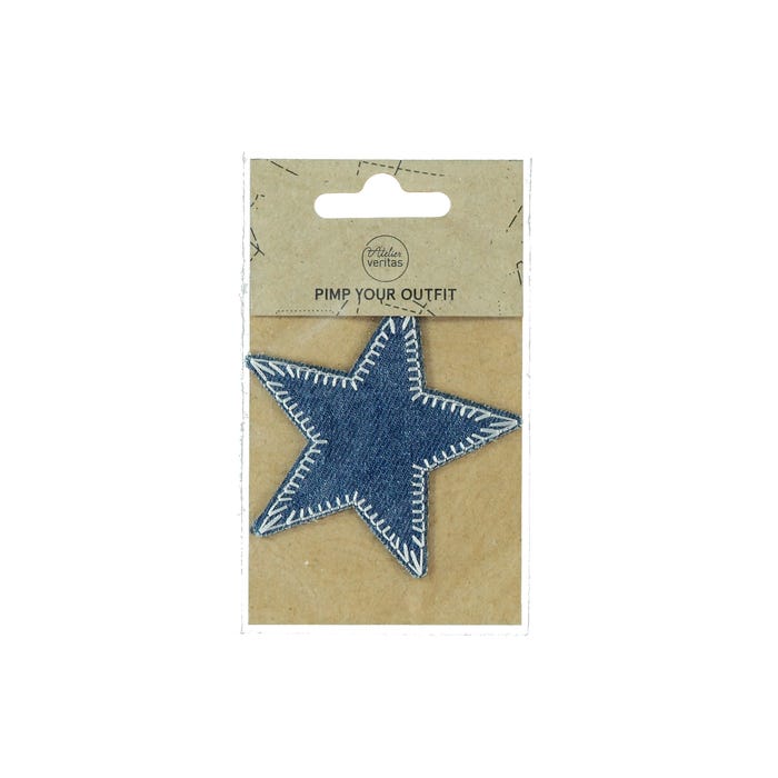 Atelier Veritas-Patch met jeansster 7,3cm