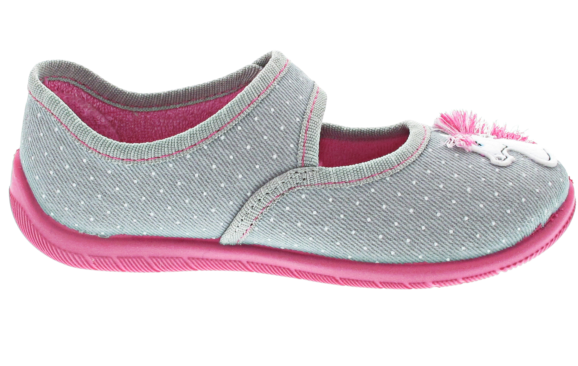 Fischer Markenschuhe Hausschuh grau