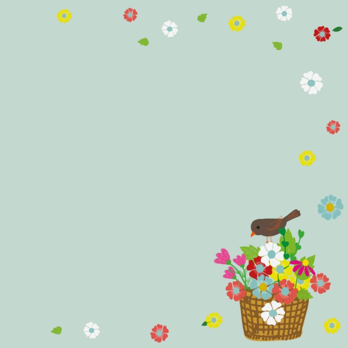 Bedankt met bloemen