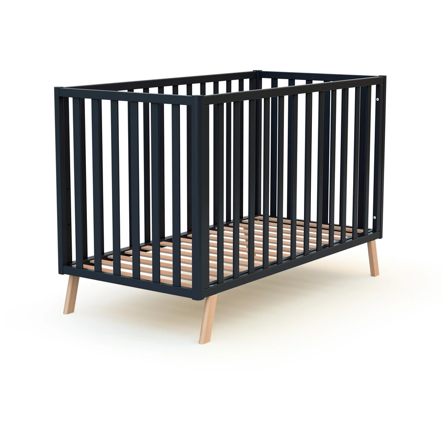 AT4 Babybett CONFORT 60 x 120 cm graphitgrau