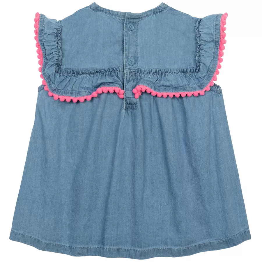 MINOTI T-Shirt und Leggings im Set Denim-HellblauWeiß
