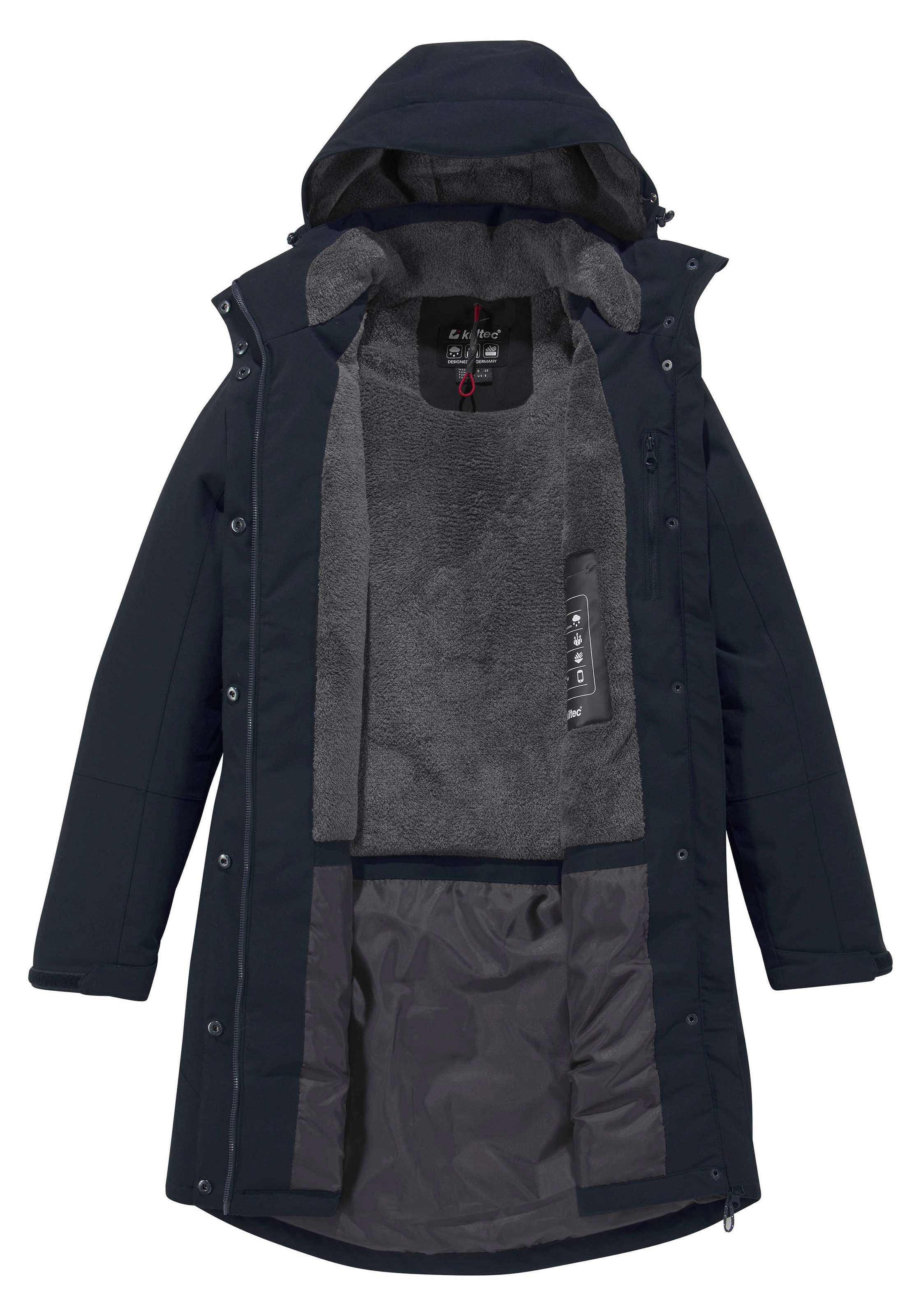 Killtec Parka mit Kapuze wärmend & winddicht & wasserabweisend