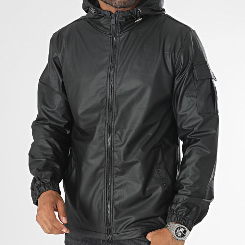 Veste Zippée Capuche Noir