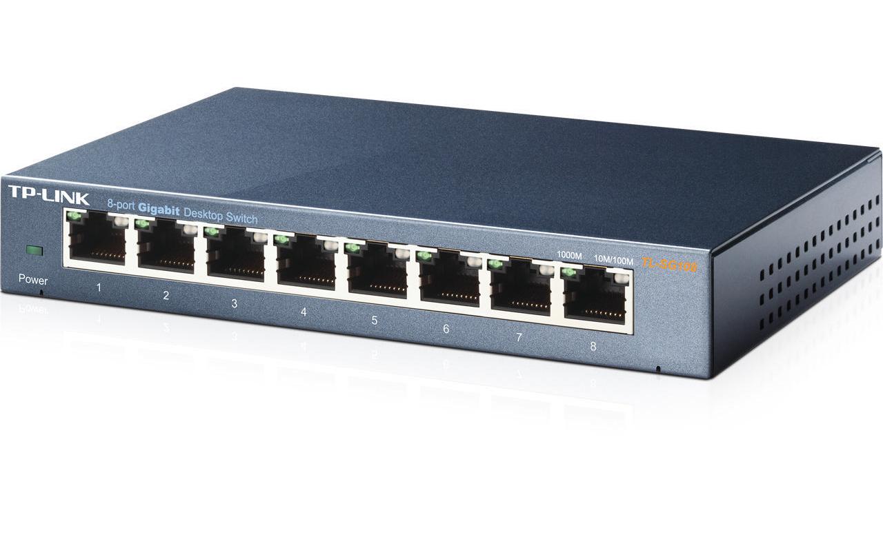 Switch Omada Unmanaged Switch 8 x 1G Ports TL-SG108 8 Port8-port Gigabit Desktop Switch