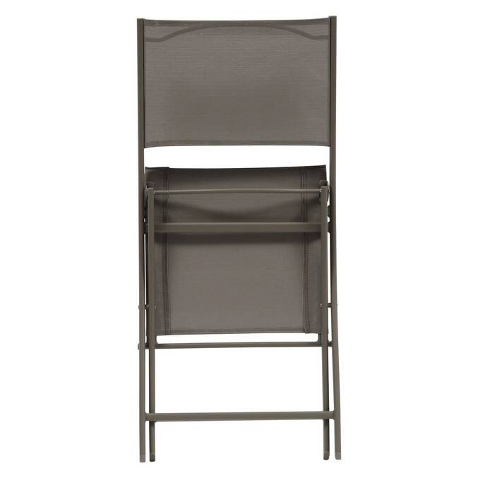 Lot de 4 chaises de jardin pliante MODULA Noisette / Café