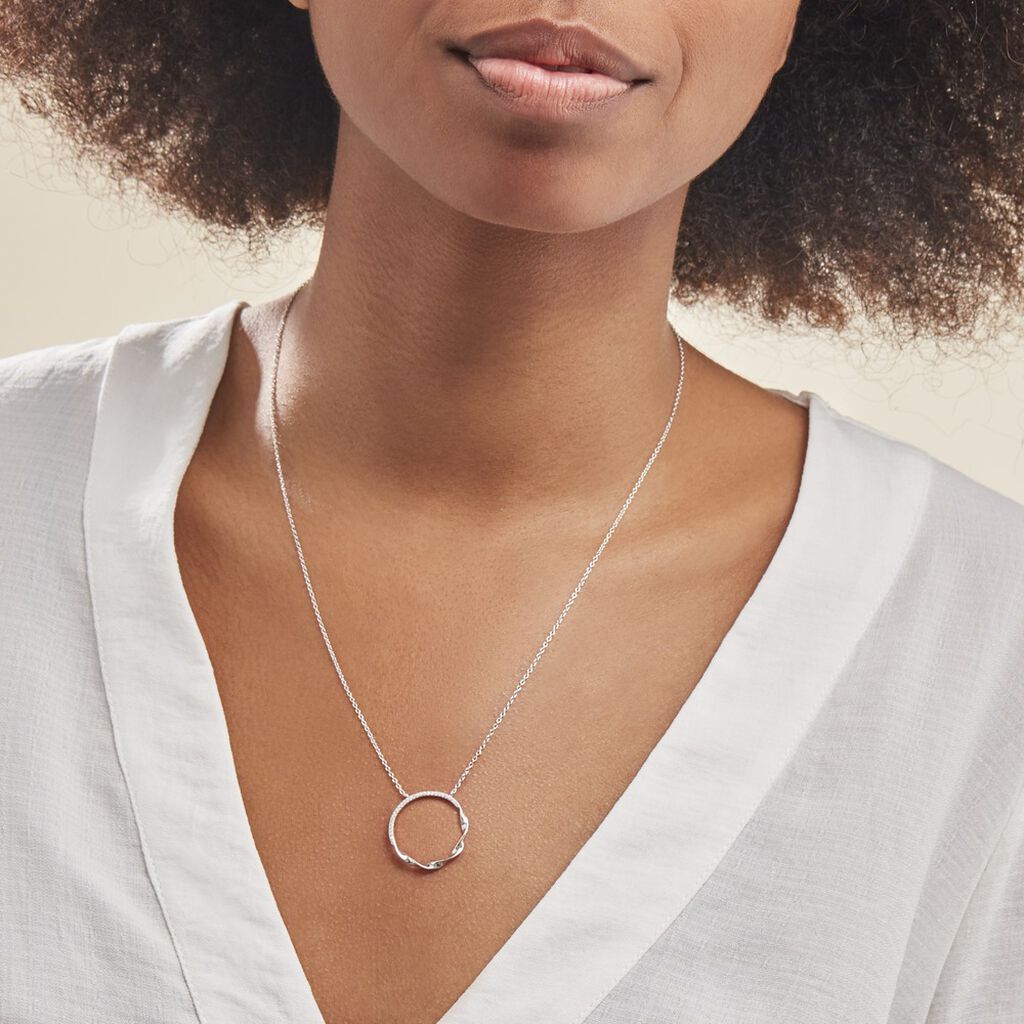 Collier Poldie Argent Oxyde De Zirconium