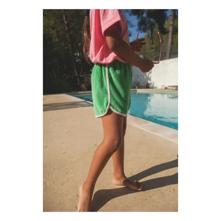 Marlot Paris Short Fauve Eponge | Vert d'eau
