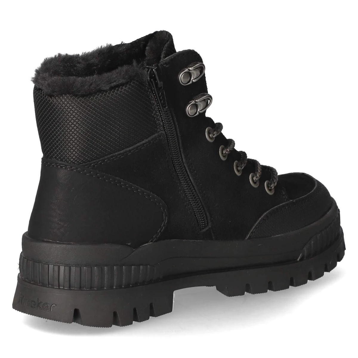 RiekerSchnürstiefeletten - black