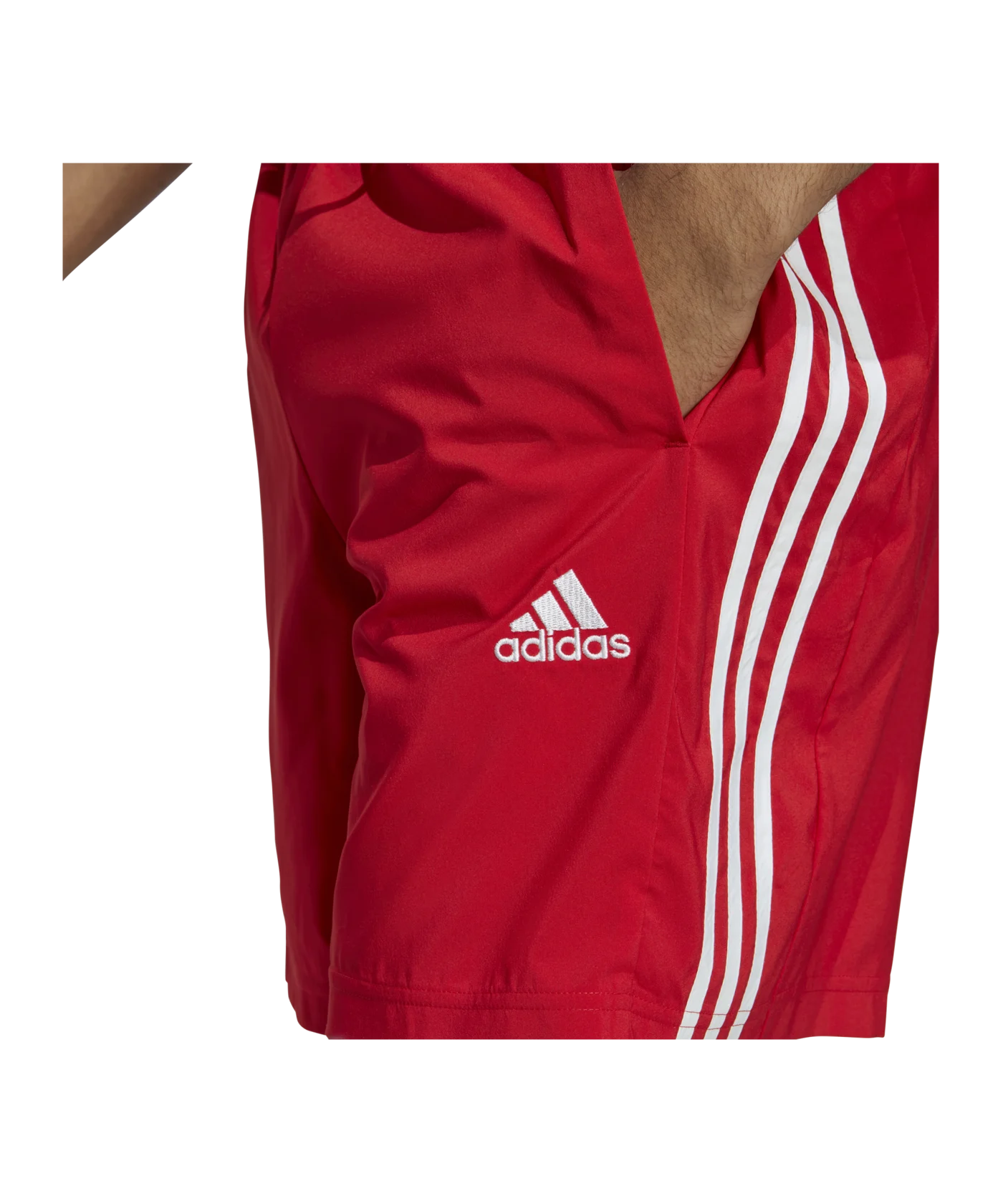 adidas 3S Chelsea Short Rot Weiss