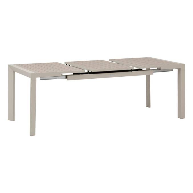 Table de jardin EVASION Effet bois Lin / Argile