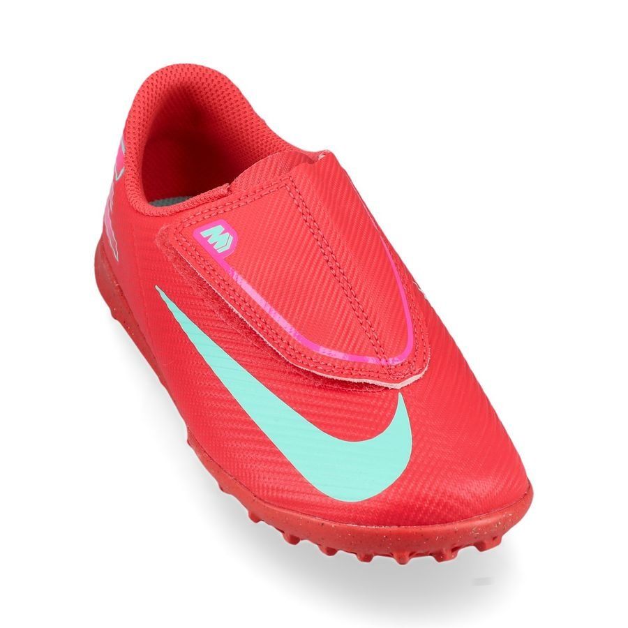 Nike Mercurial Vapor 16 Club Velcro TF Mad Energy - Rouge/Vert Enfant