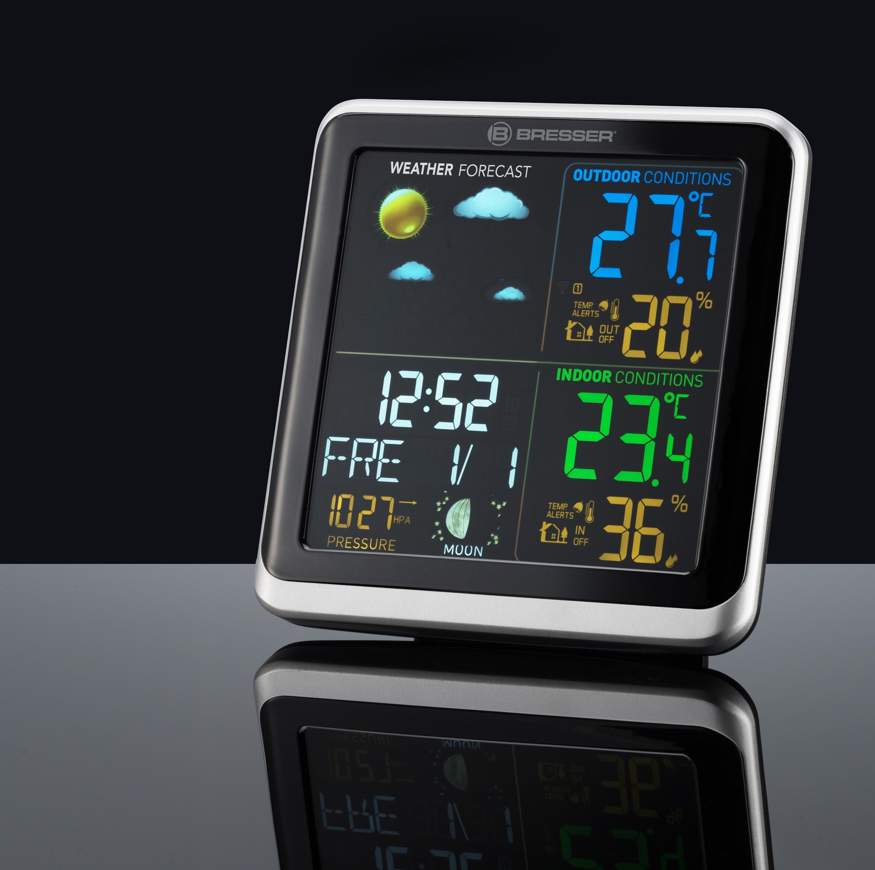 BRESSER ClimaTemp TB Wetterstation mit LCD-Farbdisplay