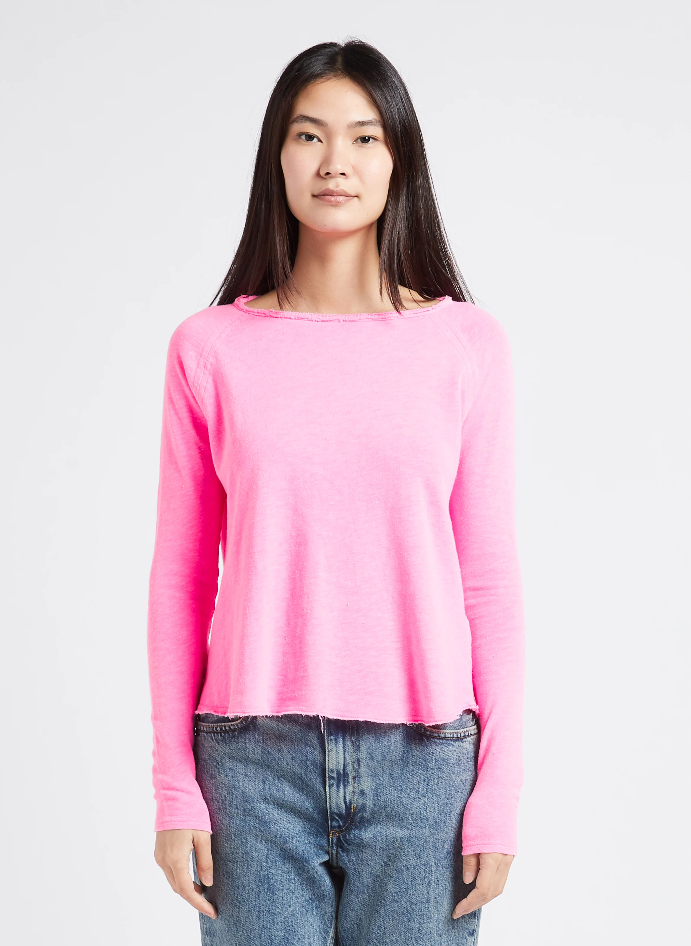 SONOMA - Tee-shirt à col bateau en coton | Rose