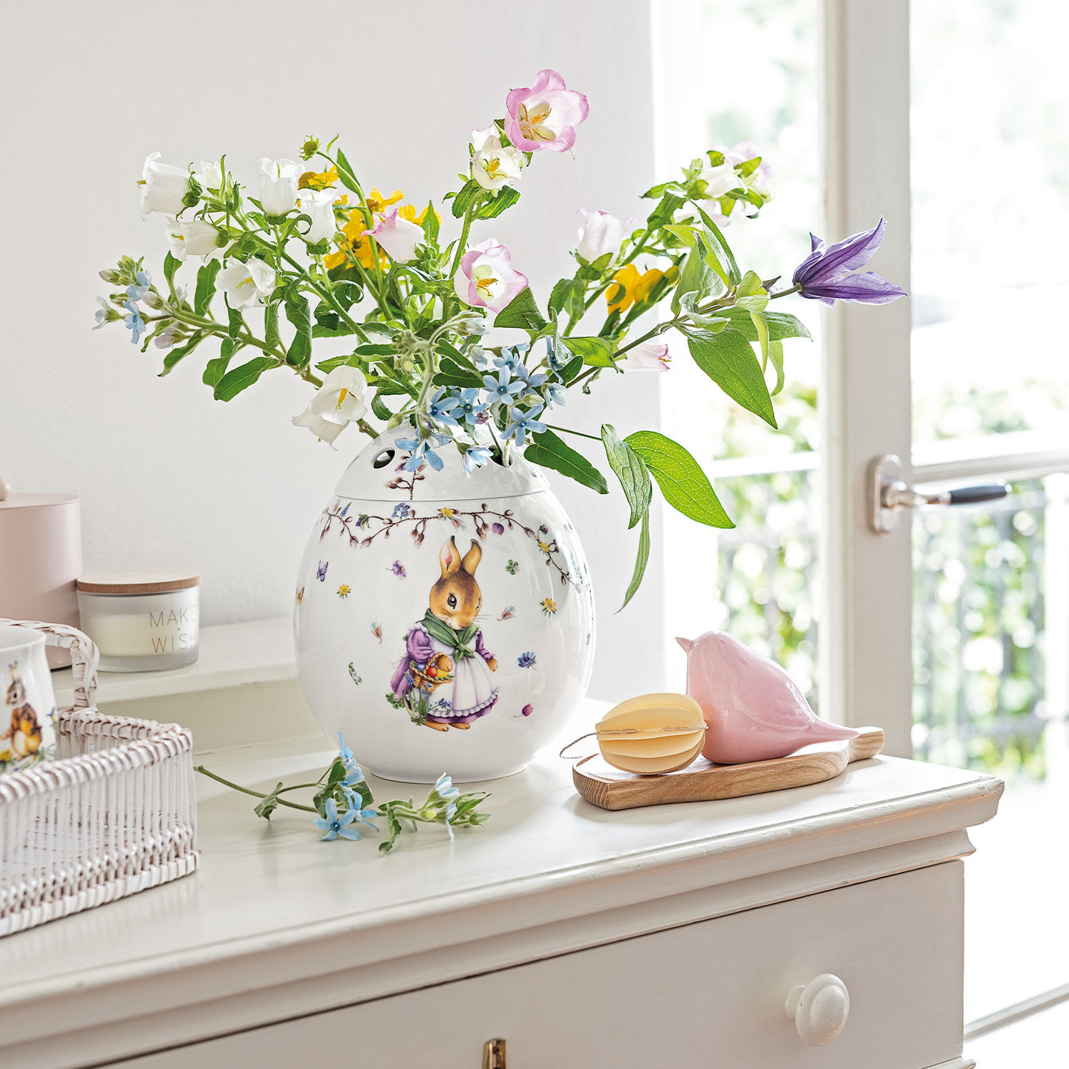 Spring Fantasy Vase Green, 6.9'' x 6.9'' x 8.3'', Premium Porcelain