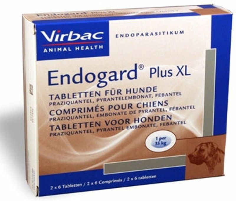 Virbac - Endogard Plus XL - Wormtabletten - 12 Tabletten