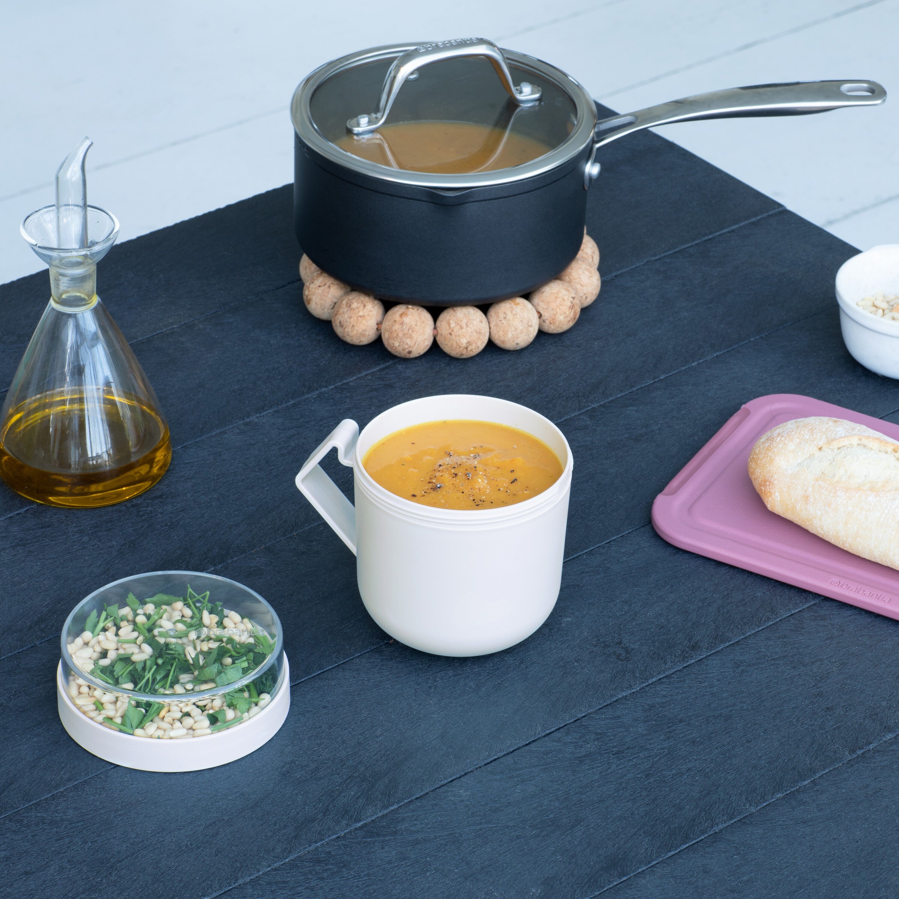 Brabantia Make & Take Soepbeker to Go 0,6 L - Magnetron - Light Grey